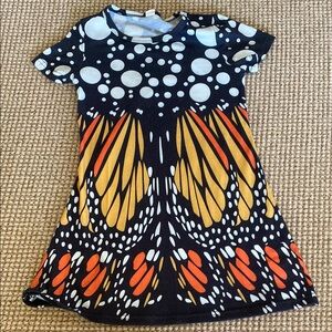 Colorful Butterfly Pattern Kids Dress
